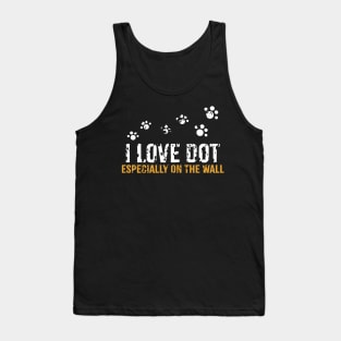 DOT Day I Love DOT Cute Cat Vintage Tank Top